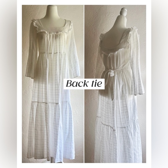 NWOT + Dry Cleaned Christy Dawn ✨ Magical Alabaster Checkered Dress in XS. - Picture 4 of 16